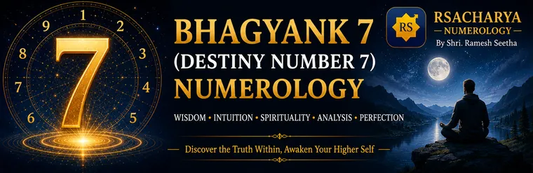 Bhagyank 7 destiny number 7 meaning in numerology, ruled by Ketu