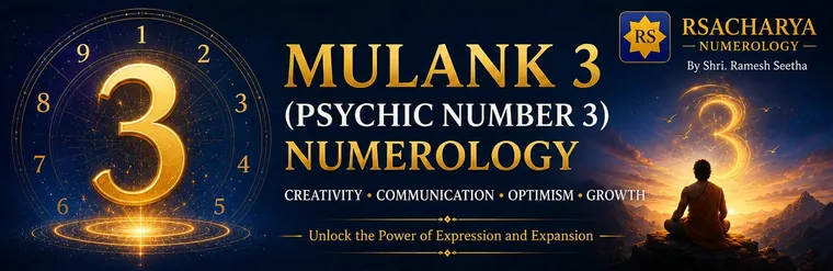 Mulank 3 psychic number 3 numerology, ruled by Jupiter